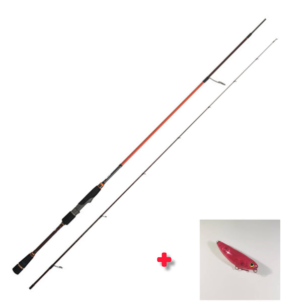 CAÑA CINNETIC REXTAIL ROCK'N DART 225UL 1-12g [ + un Topwater pencil 52 de regalo]